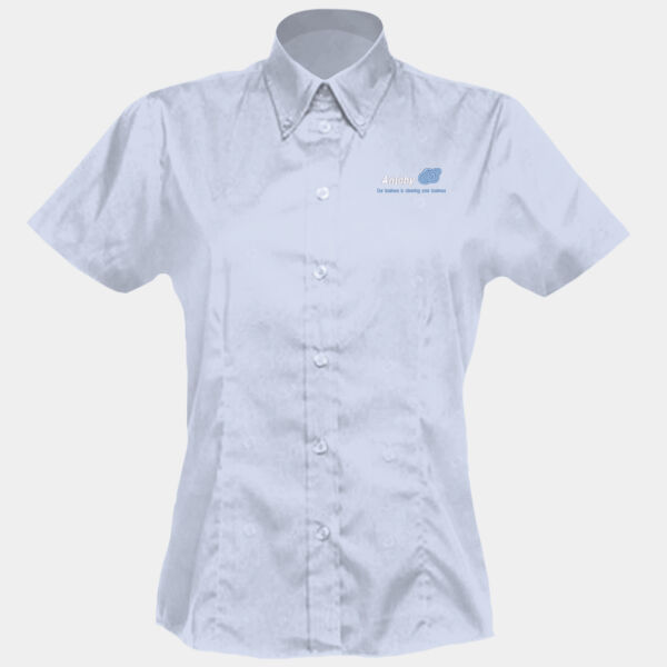 KK701 Womens Corporate Oxford Short Sleeve Shirt Thumbnail